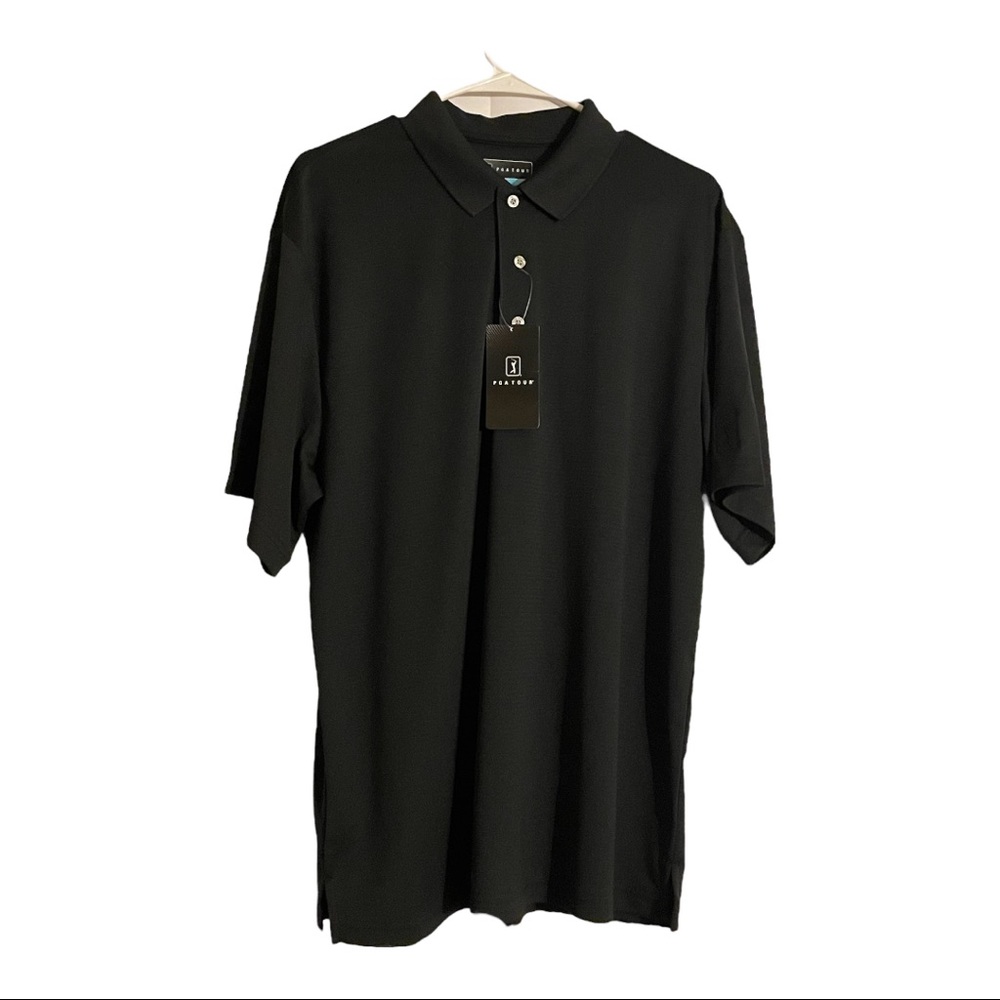 PGA Tour Large Black Polo